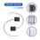 Car Left & Right Inductive Outer Door Handle Buttons for   AD 2017 8