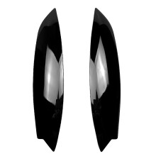 Bright Black Headlights Eyebrows Eyelids Cover Eyelash Light Lamp Stickers Compatible with 5 R32 MK5 2005 2006 2007