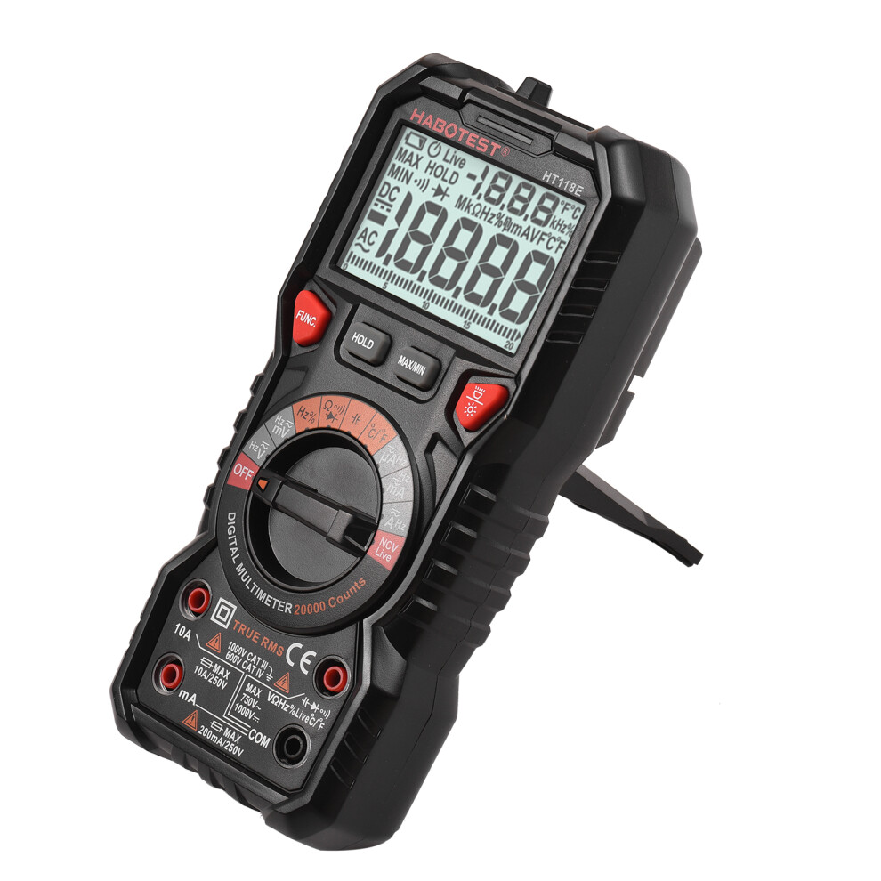Habotest Ht118e Digital Multimeter 20,000 Counts Auto Range 7.48X3.46 Inch 8471371742646