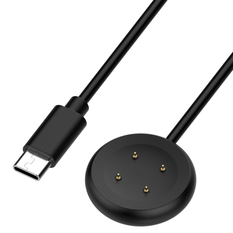 Smartwatch Charging Station With Dual Cord Usb Type C Fast Charging Dock Stand Black 9347817543339