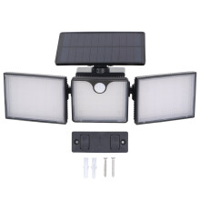 Durable Solar Motion Light, Waterproof Outdoor Lighting Bright LED Illumination Long Lasting Battery Sensitive PIR Detection Adjustable Angle Design
