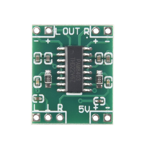 5 Pcs Digital Power Amplifier Board,2X3W Type D PAM8403 Audio Module  5V Digital Audio Amplifier Board Module 2