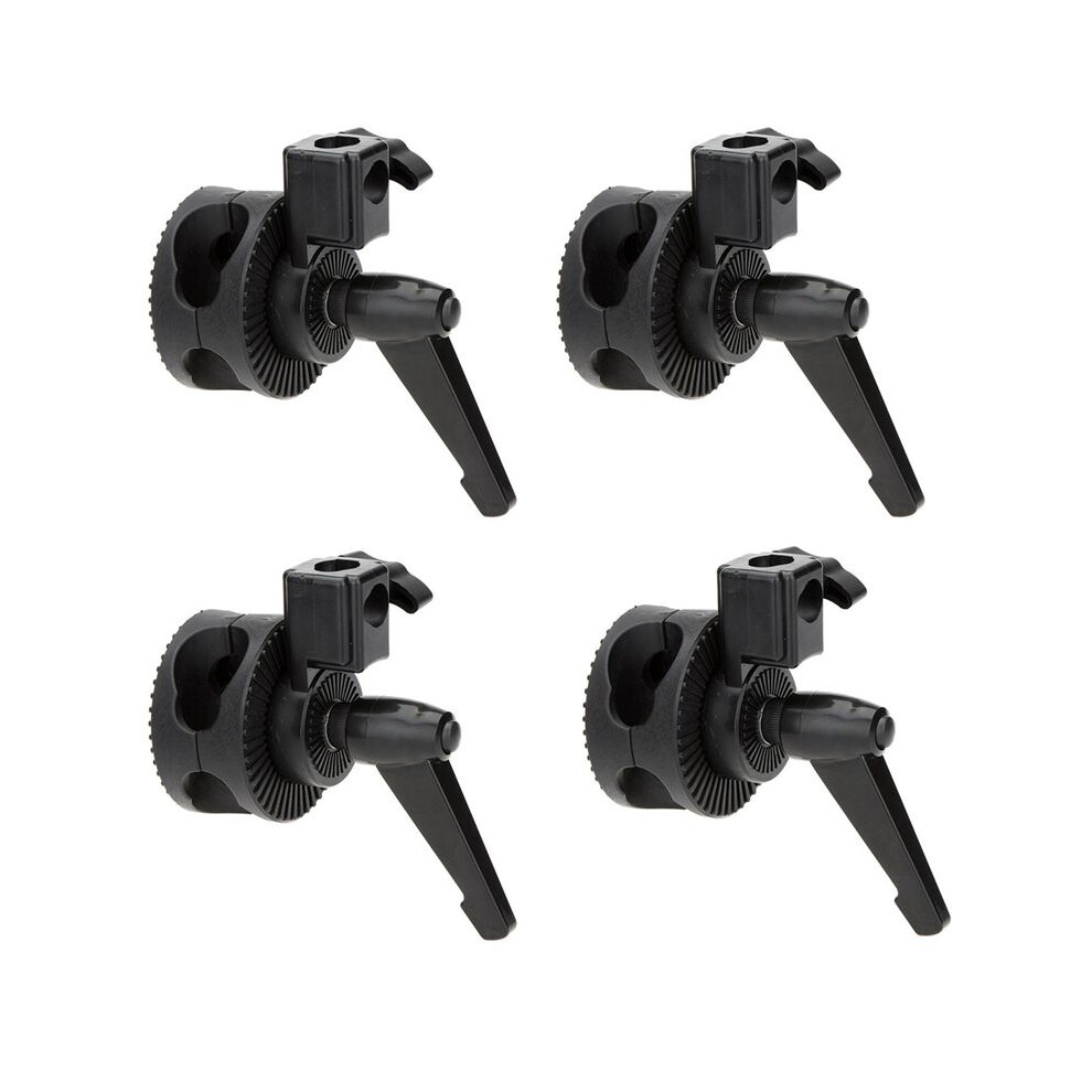4X Single Grip Swivel Bracket Clamp For Photo Studio Boom Arm Reflector Holder Stand 6033013507314