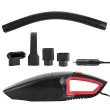 Våt- och torrdammsugare för bilen med LED-belysning, ergonomisk handdammsugare för fordon, inkluderar tvättbart filter och värmeavledande