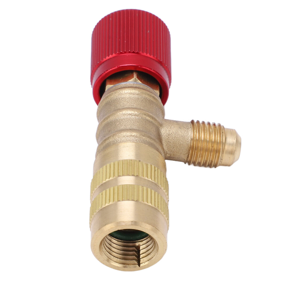 Thickened Brass Charging Valve Easy Operation R22 R410 R134a 6951373634429