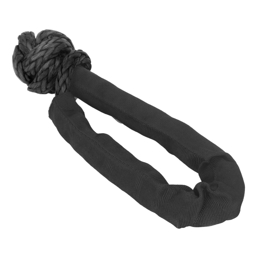 Large Suv Recovery Shackle 20Mm 41000 Lbs Break Strength Soft Rope With Sleeve Black 3011391313126