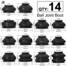 Rubber Dust Cover, 14-piece Set for GM Vehicles, Ball Joint Steering Rod Boot Accessories