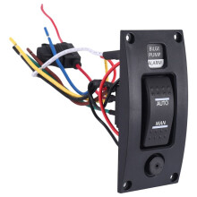 12-24V Bilge Pump Waterproof Alarm Ship Deck Cleaning Control Panel for Boat Bilge Pumps /Off/ Panel