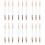18 Pcs  -End Eyeshadow Brushes Heart Shaped Silicone Eyeshadow Brushes 3