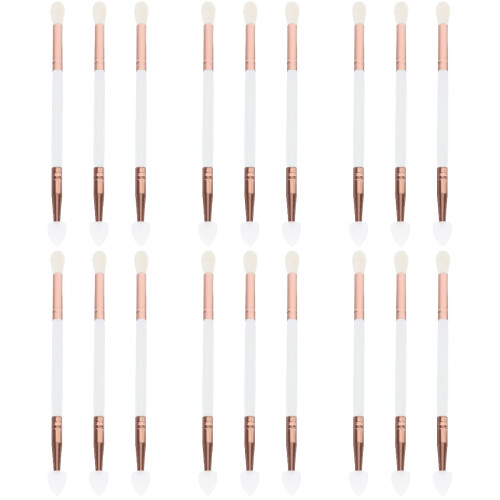 18 Pcs  -End Eyeshadow Brushes Heart Shaped Silicone Eyeshadow Brushes 2