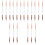 18 Pcs  -End Eyeshadow Brushes Heart Shaped Silicone Eyeshadow Brushes 7