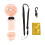 Mini ABS Handheld Fan with LED Display & Lanyard 1