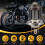 H4 LED Spotlight Small Light Bulb LED Motorcycle Modified Headlight Integrated Two-Color Headlight Accessories 2