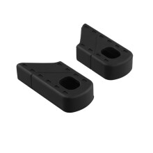 2PCS Universal Bicycle Fixed Gear Rubber Crankset Crank Protector Cover Case MTB Road Bike Crank Arm Boot Sleeve, Black