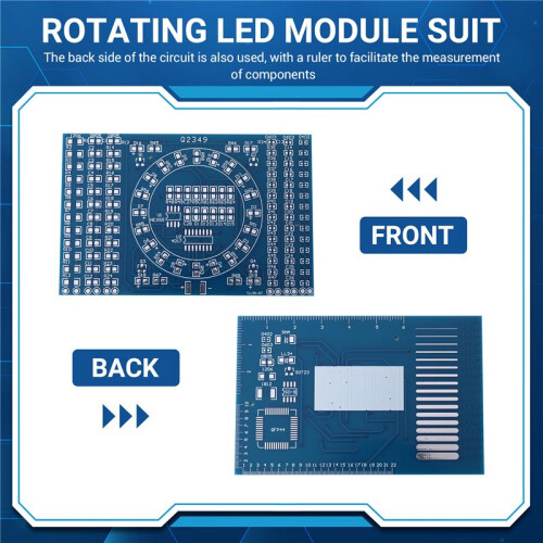 Rotating LED SMD NE555 Soldering Practice Board DIY Kit Fanny Skill Training DIY Kit Electronic PCB Board Module Suit 1