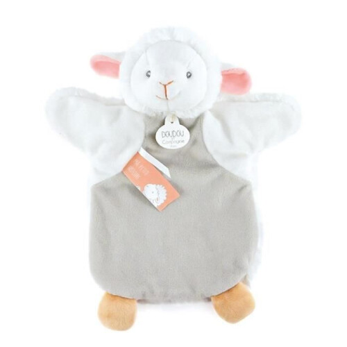 Marionetta Doudou &amp; compagnia Agnello - bianco - 25/34 cm