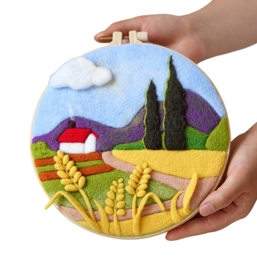 Safe Needle Felting Tool For Creative Florals Pattern-W405