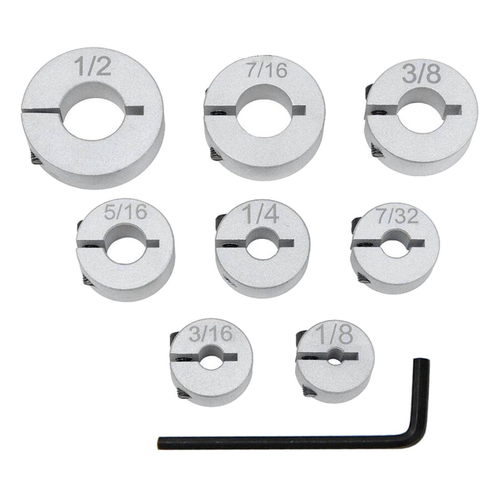 8X Drill Bit Depth Stop Collar Set Carpentry Drills Drilling Depth Bit 6901423210141