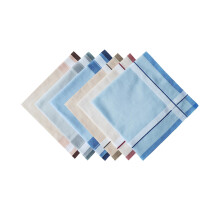 6x Pocket Square Hankies Cotton Men's Handkerchiefs for Casual Prom We
