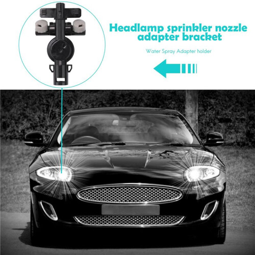Headlight Water Spray Nozzle Washer Jet Connector Adapter Holder for 2