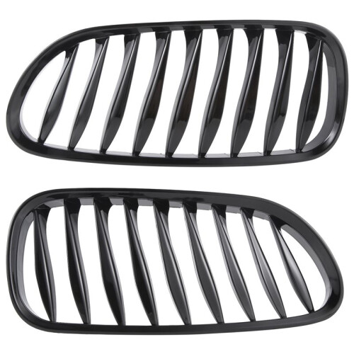 E85 Grille, Front Replacement Kidney Grill for  Z Series Z4/E85 2003-2008(Gloss Black)