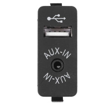 Car USB AUX In Plug Auxiliary Input Socket Adapter for E81 E87 E90 F10 F12 E70 X4 X5 X6