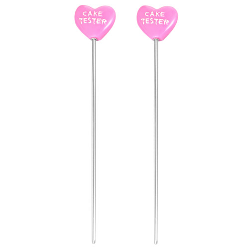 4Stk Rosa Kuchenprüfer Edelstahl Backhilfe Mit Stabilem Grip