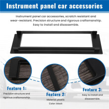 1 Din Car Stereo Radio Fascia Panel Plate Frame Adapter for A4 B6 2000-2006 Car Interior Trim
