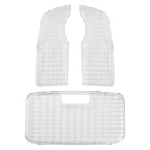 3Pcs Car Crystal Clear Interior Map Dome Light Reading Light Cover for Prius 2010 - 2015