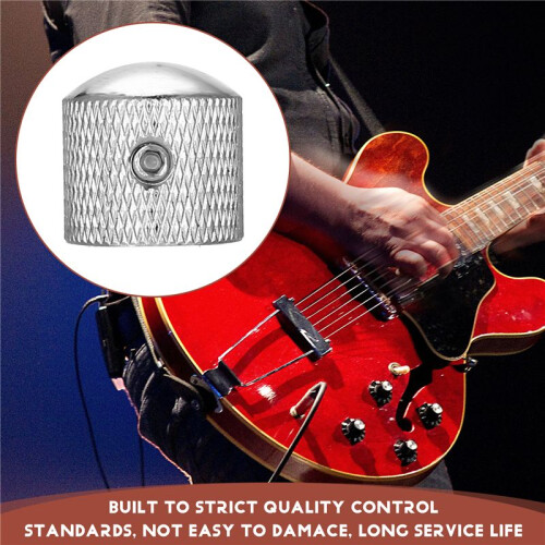 4st Metal Volym Tone Dome Tone Gitarr Hastighetskontrollknappar med Skruvar för  Strat Telecaster  LP Elgitarr eller Bas 2