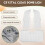 3Pcs Car Crystal Clear Interior Map Dome Light Reading Light Cover for  Prius 2010 - 2015 2