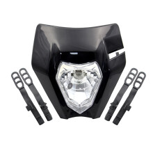 Lâmpada de Farol de Motocicleta Off Road Headlight Mask para 125 150 250 300 350 450 500 EXC XCW EXC-F 2017 2018 Preto