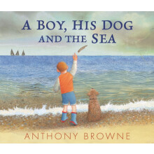 A Boy His Dog and the Sea by Anthony Browne Hardcover Book
