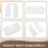 3Pcs Car Crystal Clear Interior Map Dome Light Reading Light Cover for  Prius 2010 - 2015 5