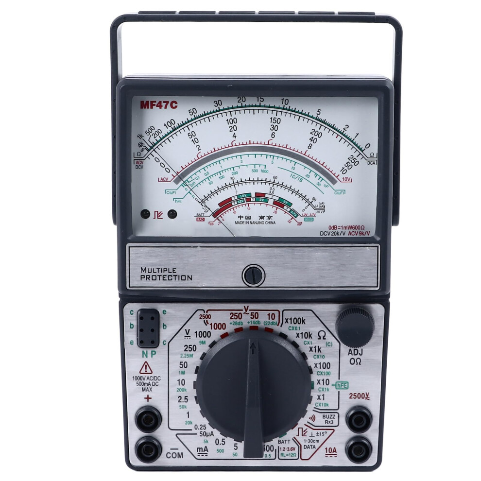 Analog Pointer Multimeter With Buzzer, Overload Protection And Quick Accurate Measurement For Home And Industrial Use 9169991285474