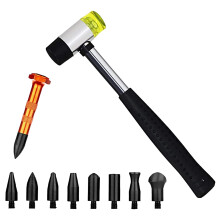 10Pcs Car Body Paintless Dent Repair Tools with Knock Down Tap Down Tools Set Dent Repair Kit