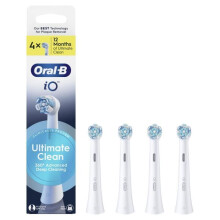 Brush Heads - ORAL-B - IO Ultimate Clean Refills - Pack of 4 - White
