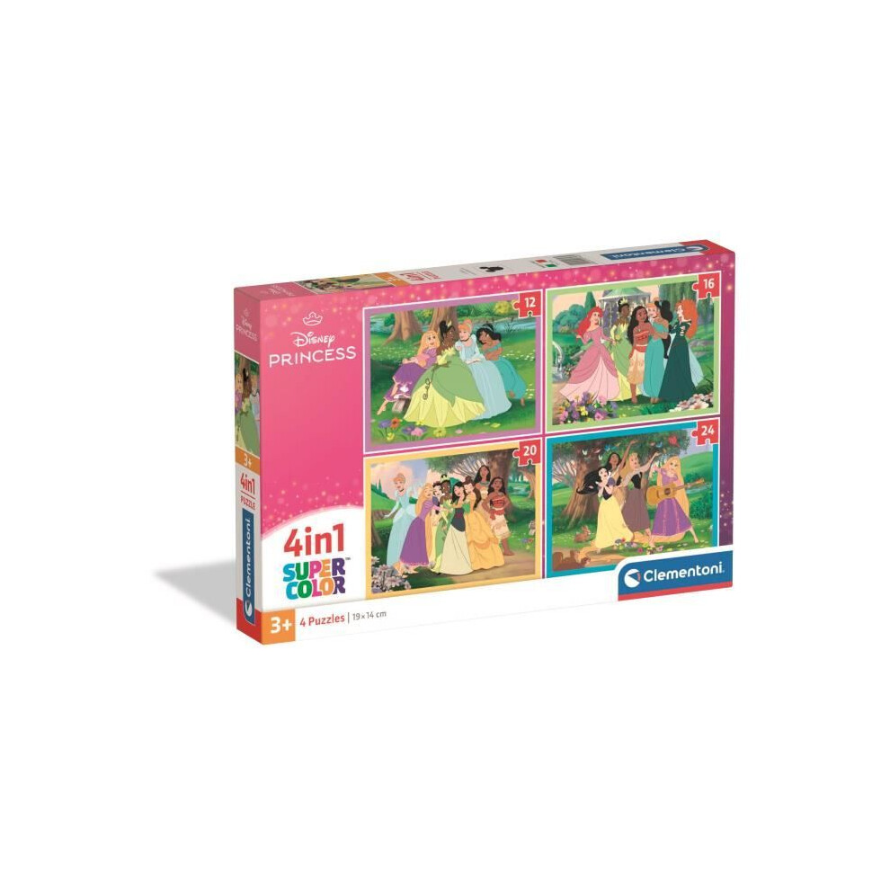 New Clementoni - 4 In 1 Puzzle - Disney Princess