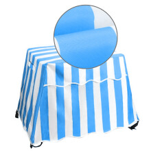 Strapazierfähige Outdoor-Spieltischabdeckung für-blau und weiß