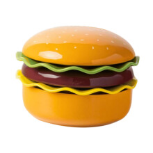 Hamburger Ceramic Dinnerware Set Burger Bowl and Plate Set for Holiday