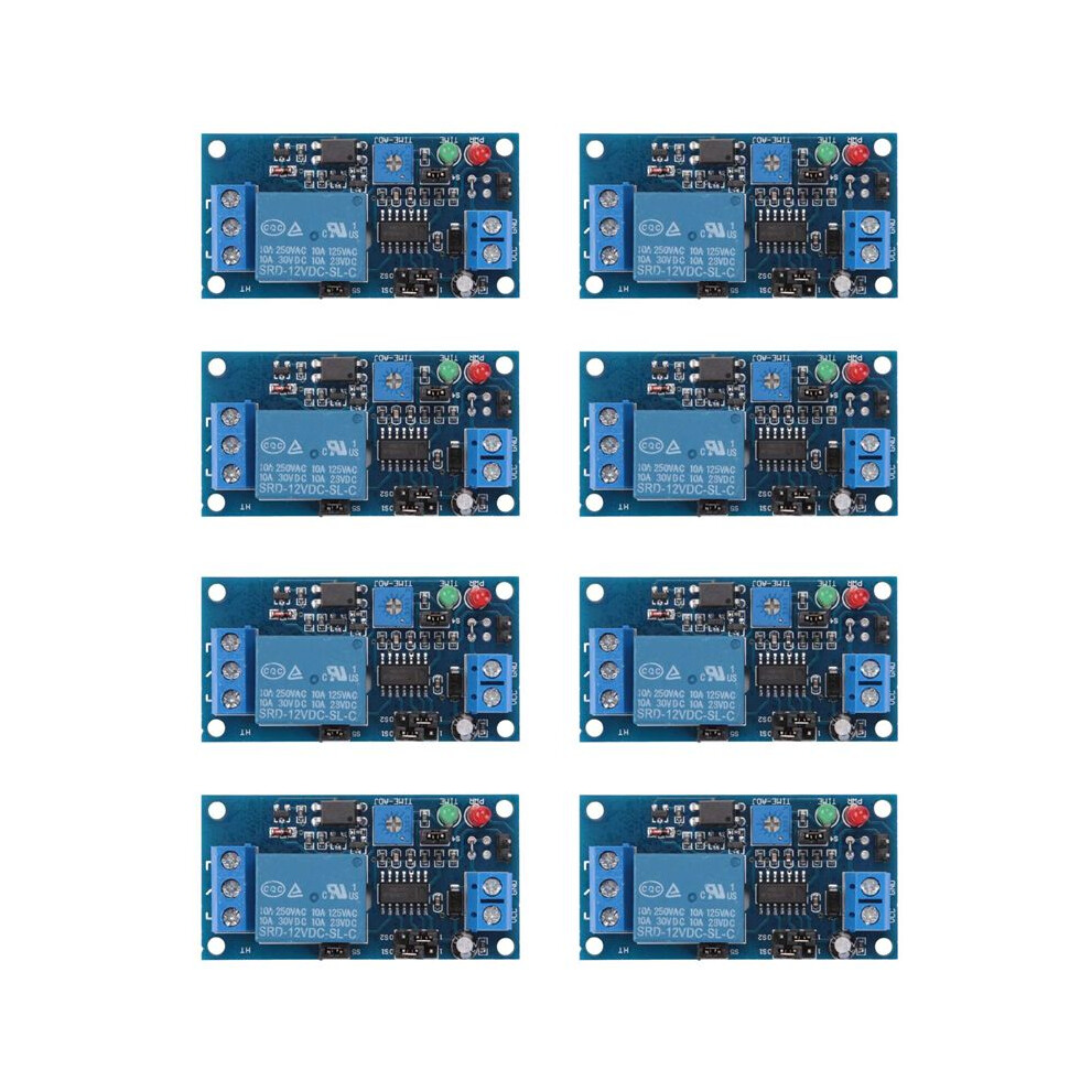 8X 12V Delay Relay Delay Turn / Delay Turn Off Module With Timer 6034163780336