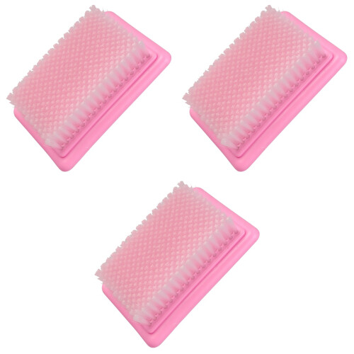 3Stk Bürste Kunststoff, Pink, Langlebig Und Komfortabel 2