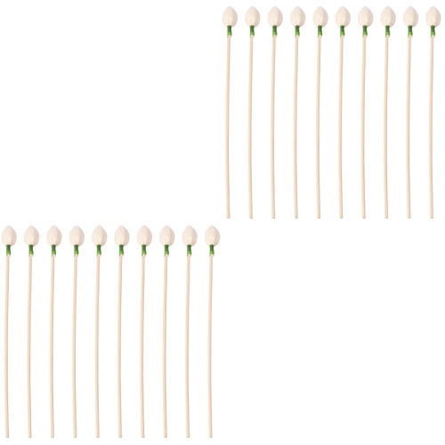 20Stk Blüten Diffuser Sticks Beige Ideal Für Ätherische Öle 2