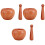 3Sets Robustes Holz-Mörser Set Für Gewürze 3