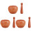 3Sets Robustes Holz-Mörser Set Für Gewürze 2