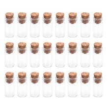 2Pck Mini Wunschflasche Mit Transparent Charm Anhänger