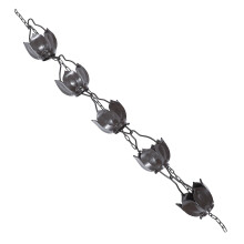 1Stk Kreative Regenkette Aus Aluminium Für Regenablauf Schwarz Elegant