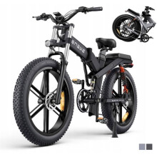 Elektrische fiets ENGWE X26 Dikke banden 26*4.0 inch, Motor 48V 1000W, Batterij 29.2Ah, Max. snelheid 50km-h - Zwart