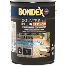 2-in-1 Saturator - BONDEX - Matte Ebony - 5 L