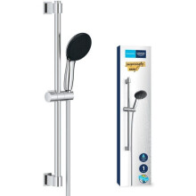 Conjunto de chuveiro com chuveiro de 1 jato, barra de 60 cm e mangueira de 1,75 m - GROHE Vitalio Start 110 27942001 - Economia de água - Cromado